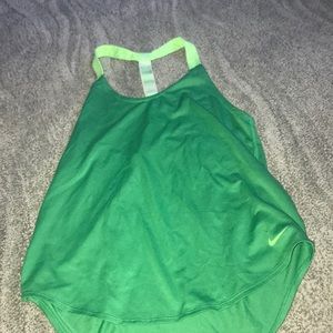 Work out tank top Nike green